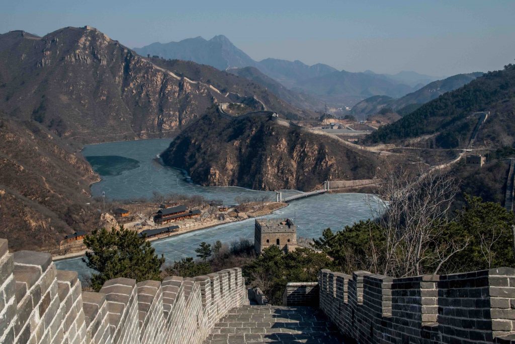 panorama depuis le sommet de la Grande Muraille de Chine