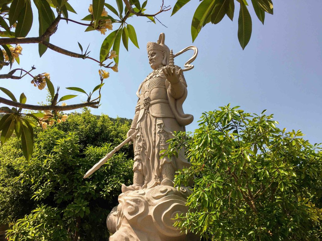 Statue of the temple of ho quoc in phu quoc