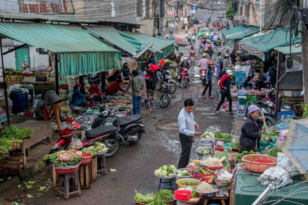 Food market de Da Lat au Vietnam