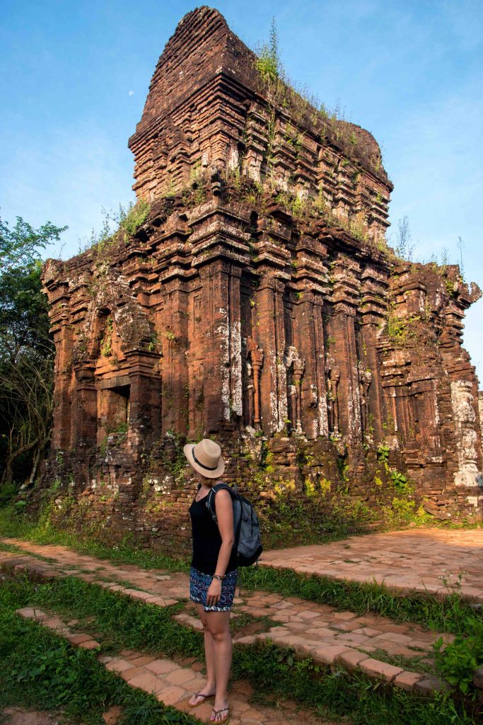 My Son temples at the center of the Viet Nam