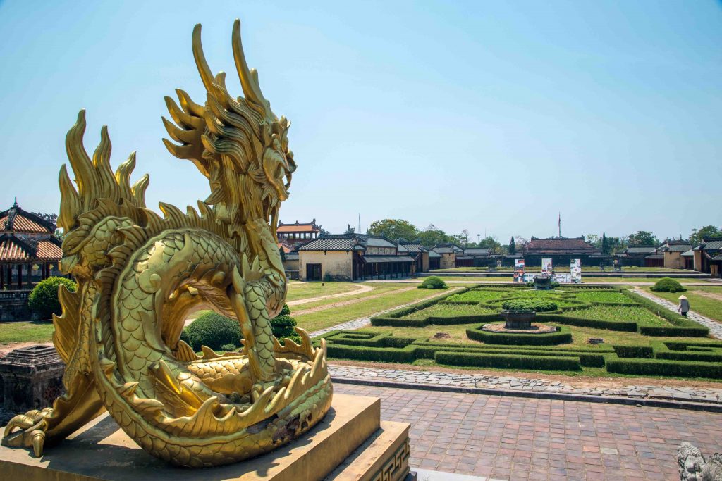 Cité impériale à Hué au centre du Vietnam