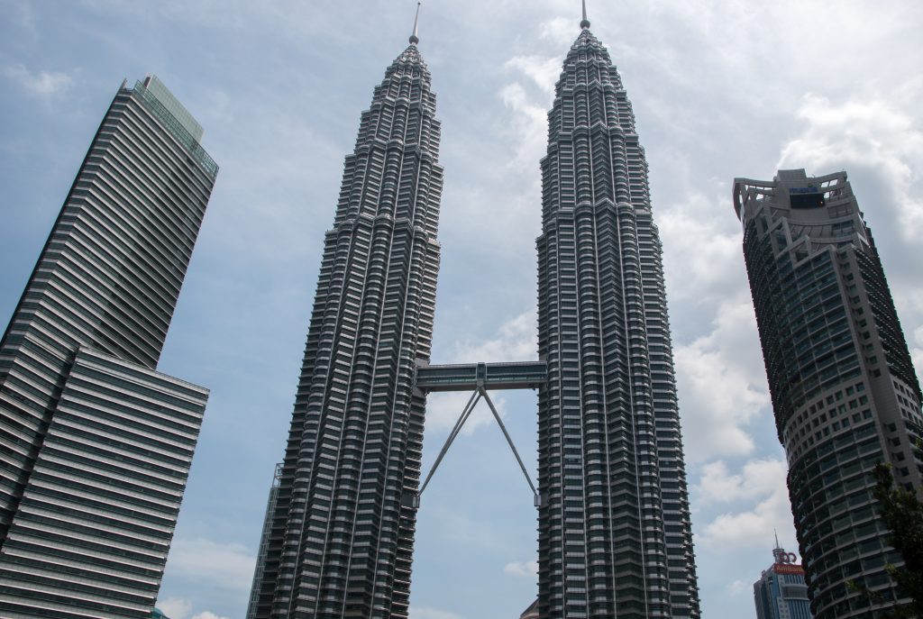 the towers Petronas of Kuala Lumpur in Malaysia