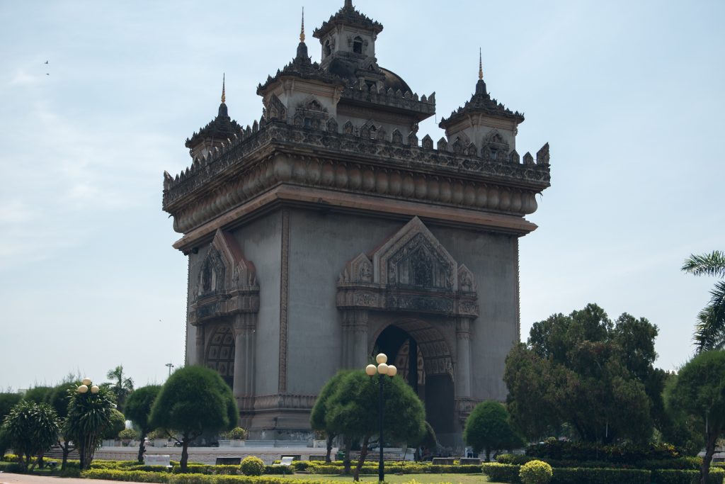 Patuxai in Vientiane in Laos