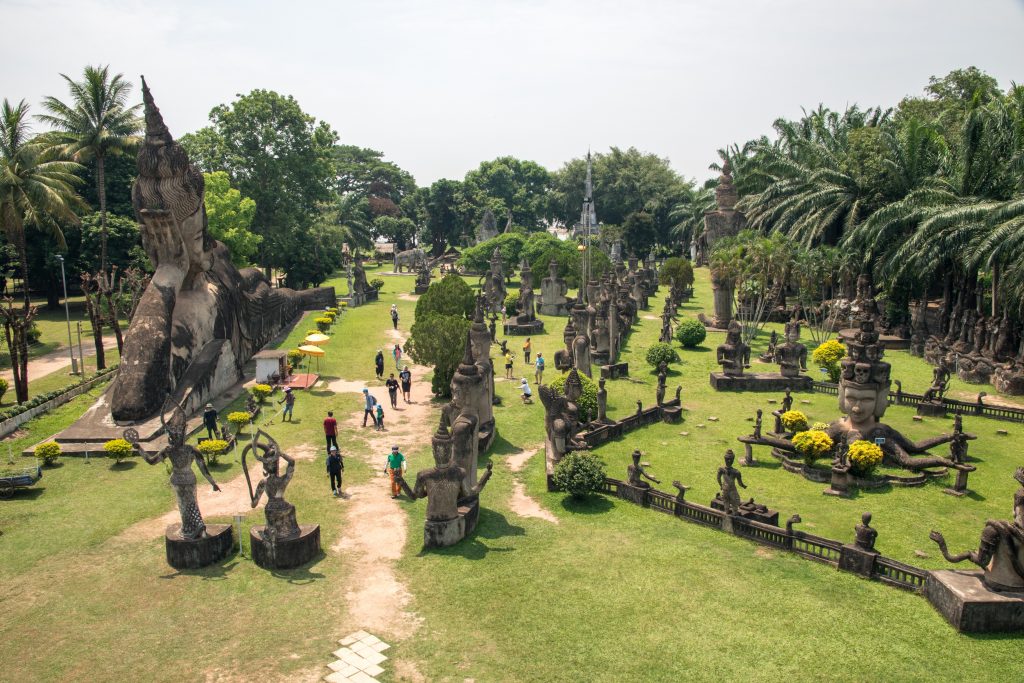Bouddha Park au sud de Vientiane au Laos