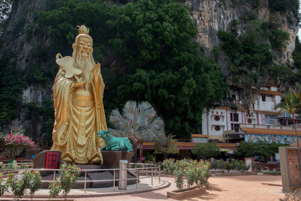 Temple of Ling Sen Tong next to Ipoh in Malaysia