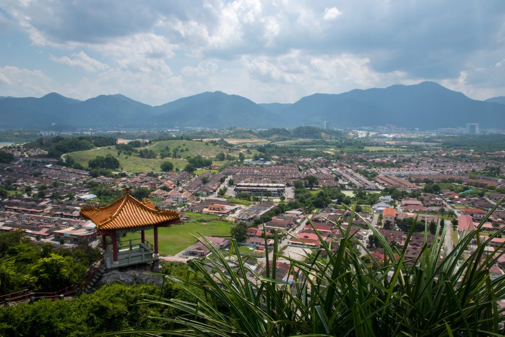 View from the top of the Perak cellar next to Ipoh in Malaysia