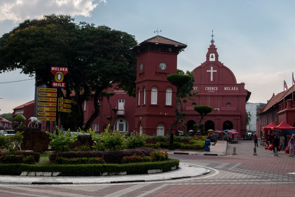 Melaka church built by the Portuguese.