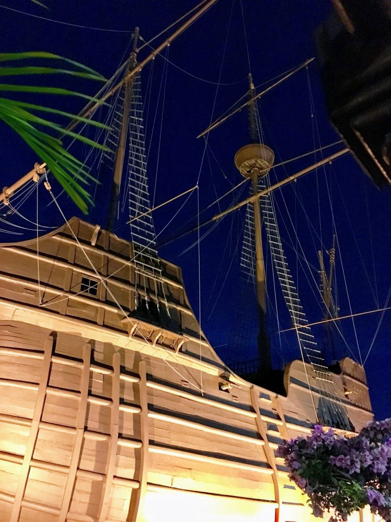 replica of a Portuguese ship in Melaka, Malaysia