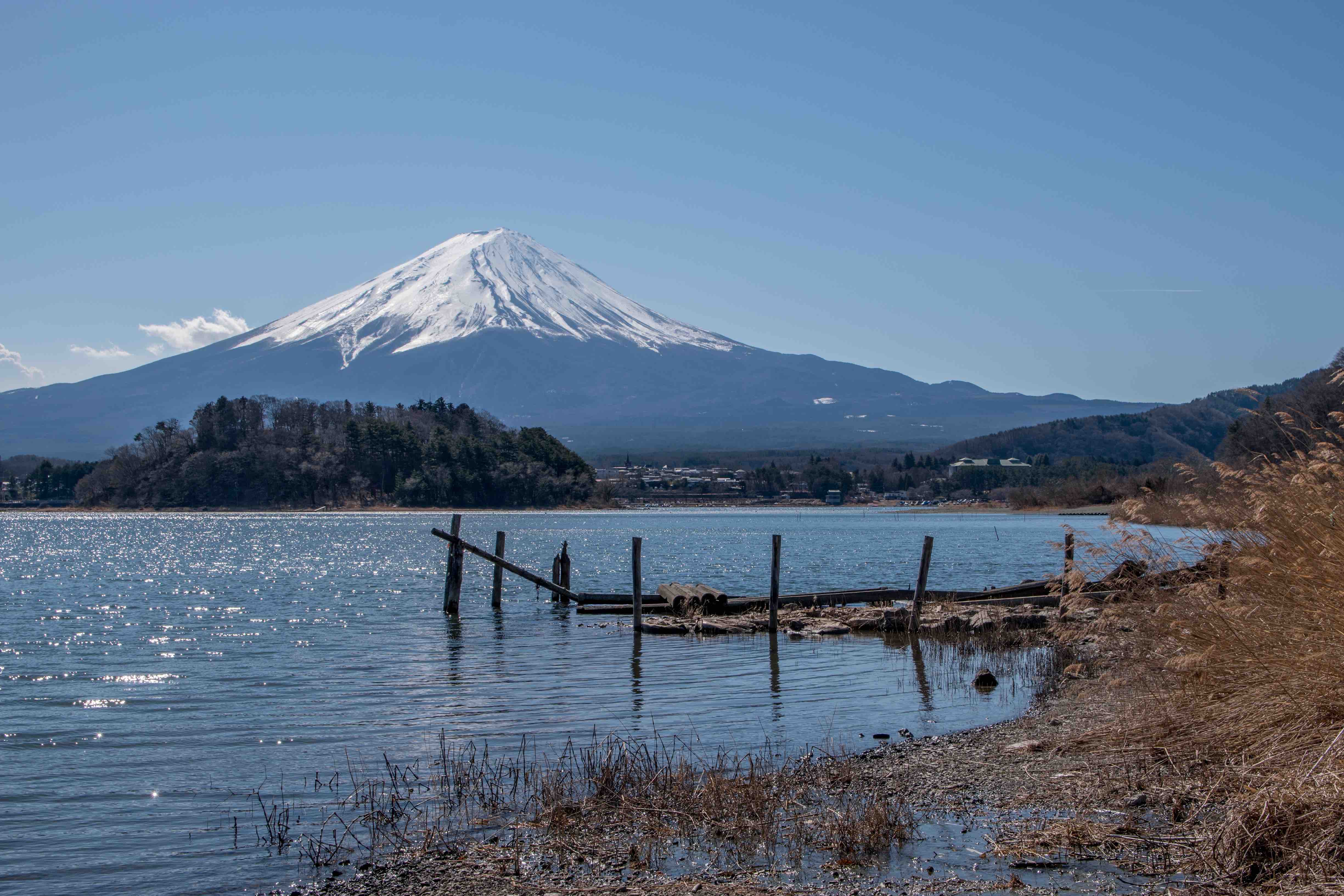 mont fuji depuis le lac Kawaguchiko